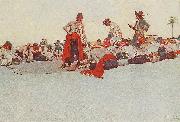 Howard Pyle So the Treasure was Divided oil